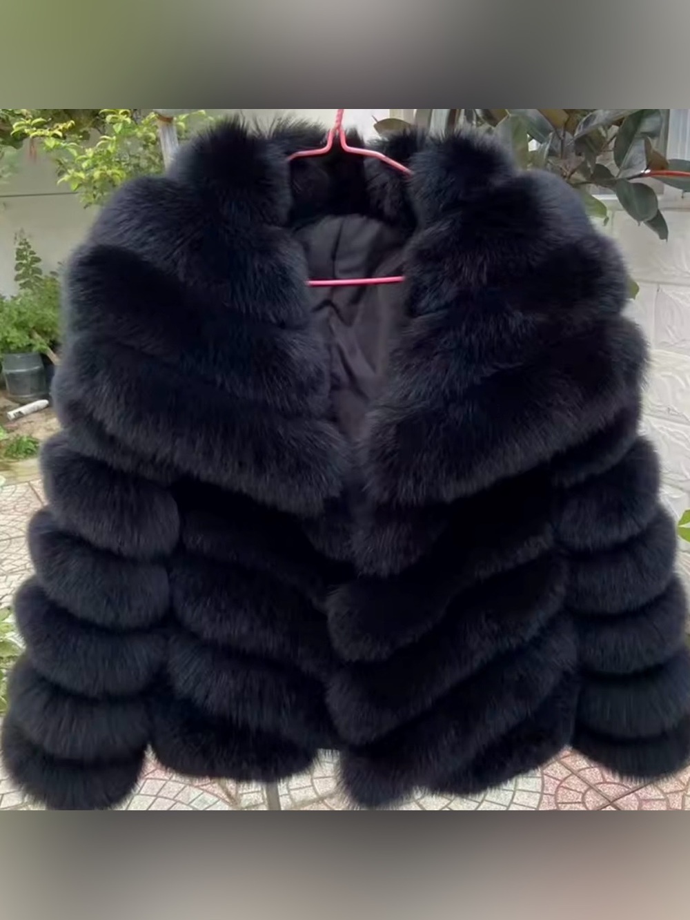 Luxury Real Fur Coat - Women's Medium - Black (Fits like a Small) Worn Once